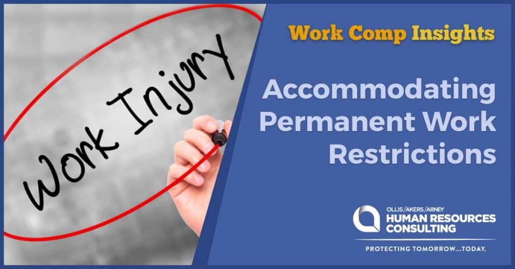 Accommodating Permanent Work Restrictions